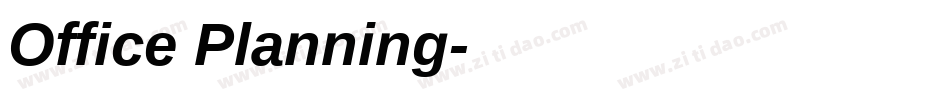 Office Planning字体转换